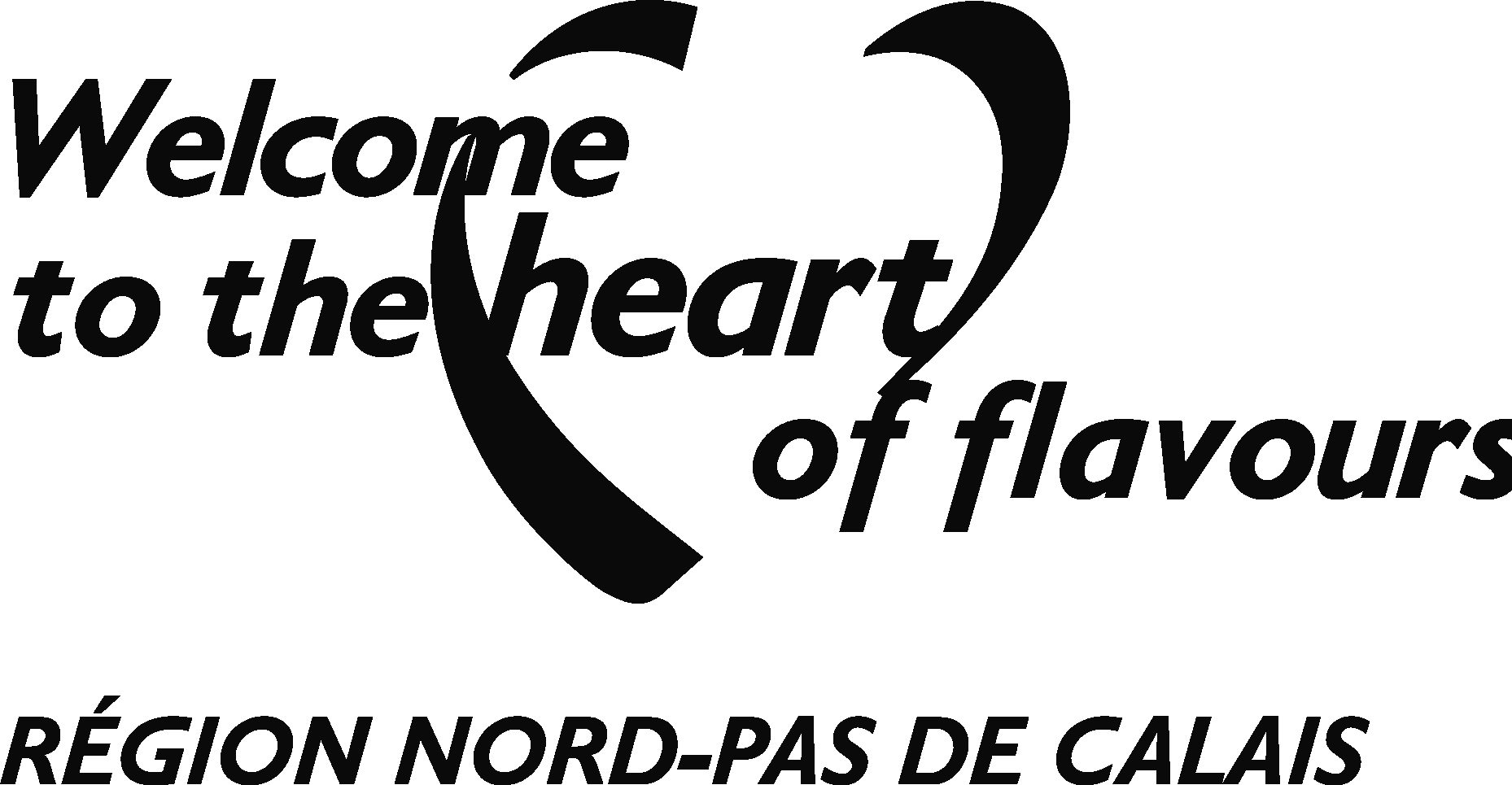 Welcome To The Heart Of Flavours Black Logo Vector Logo